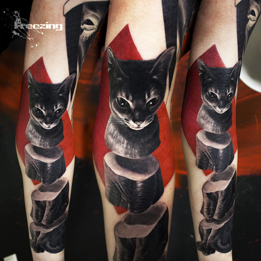 Cat by freezingtattoo 1